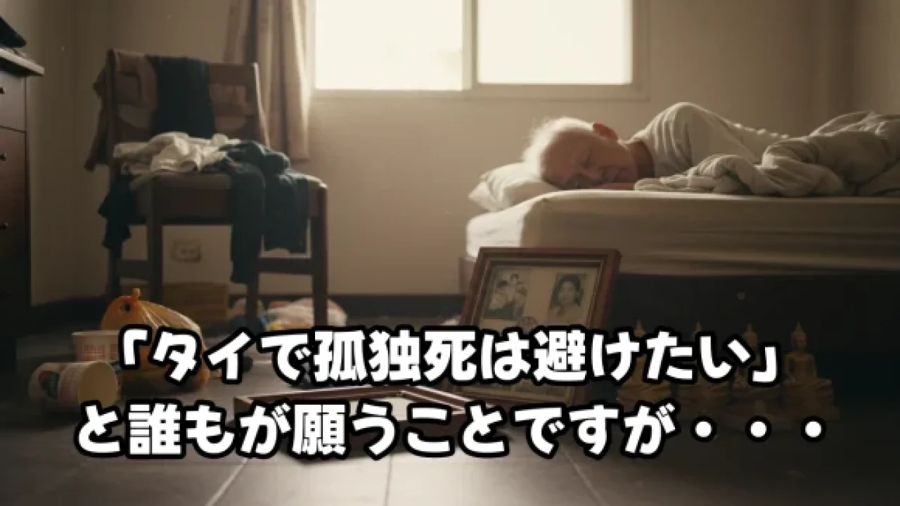 「タイで孤独死は避けたい」と誰もが願うことですが・・・