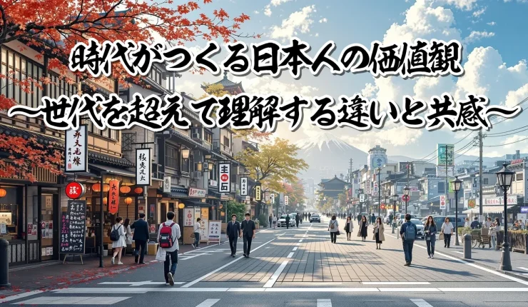 時代がつくる日本人の価値観 ～世代を越えて理解する違いと共感～