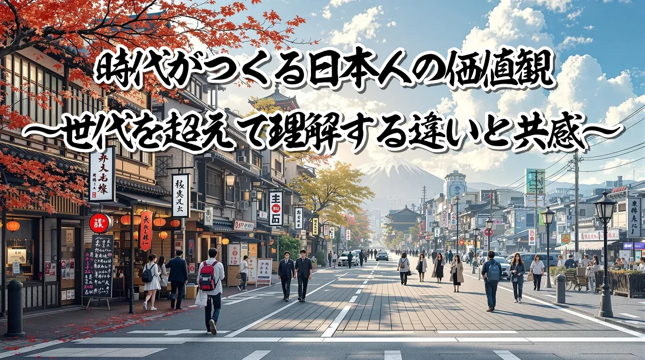 時代がつくる日本人の価値観 ～世代を越えて理解する違いと共感～