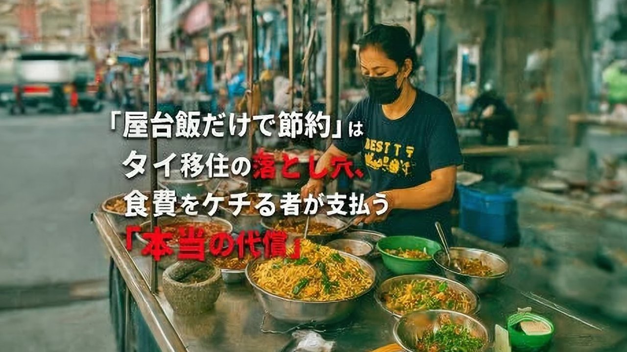 「屋台飯だけで節約」は緩やかな自殺行為。タイ移住の落とし穴、食費をケチる者が支払う「本当の代償」