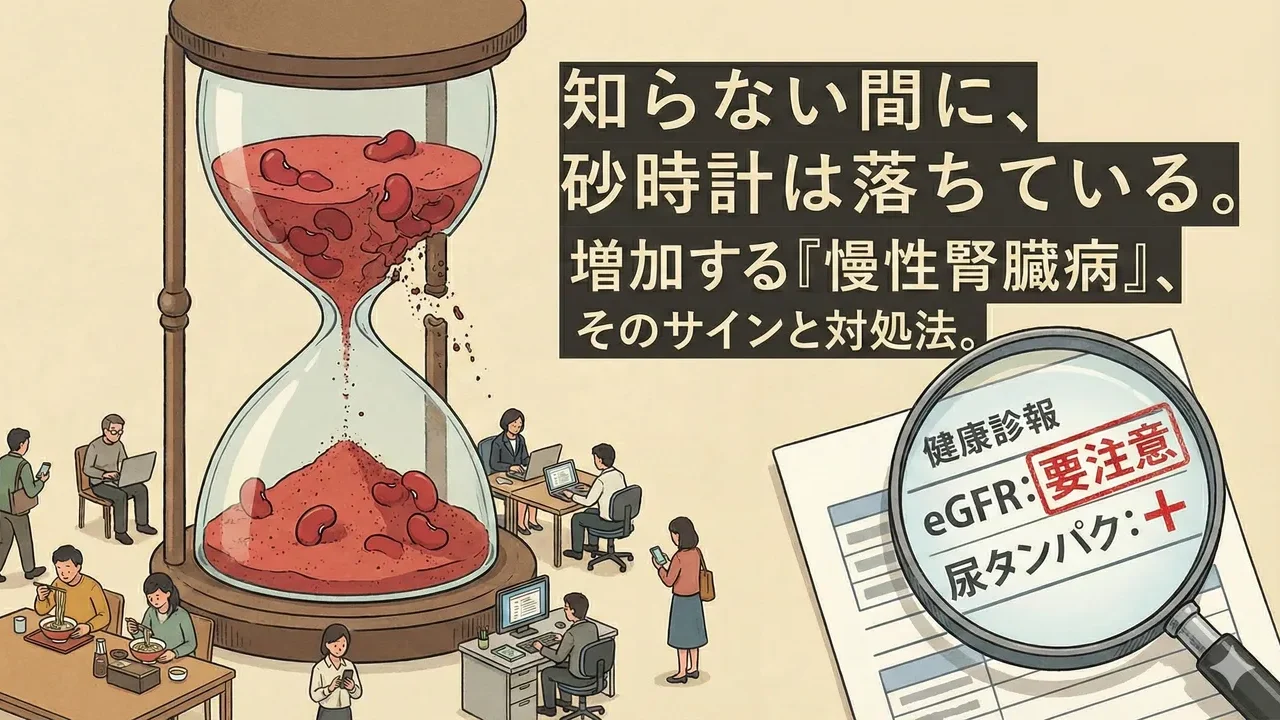 知らない間に悪化する「慢性腎臓病」が増加、見つけ方や対処法は？