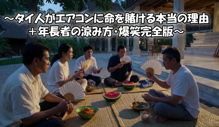 ~タイ人がエアコンに命を賭ける本当の理由+年長者の涼み方・爆笑完全版~